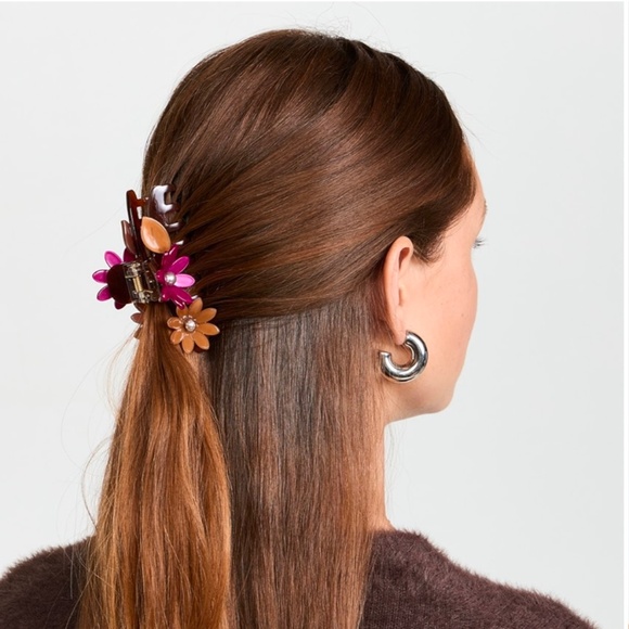 LELE SADOUGHI BNWT Petunia Claw Clip in Rust Size 4\